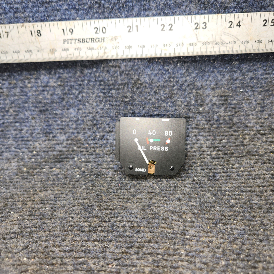 Used aircraft parts for sale, 1509413 Continental, Lycoming Oil Pressure Gauge Indicator
