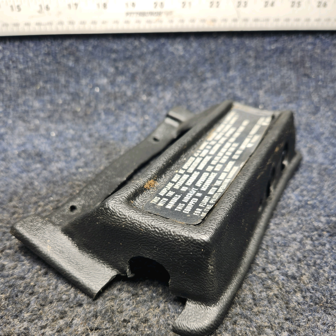 Used aircraft parts for sale, 79182-02 Piper PA32RT-300 SWITCH PLATE COVER - UNLIGHTED