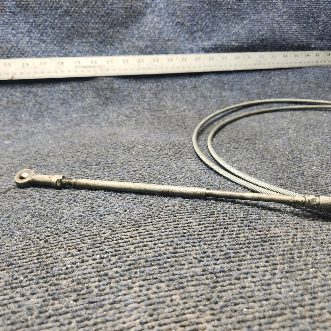 Used aircraft parts for sale, 50‑389010‑19 BEECHCRAFT 95-55B Mixture Control Push/Pull Cable Assembly - LH 128"