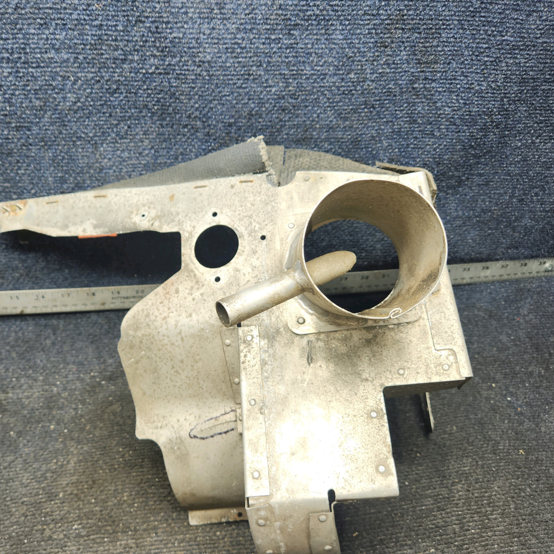 Used aircraft parts for sale, 63616-009 Lycoming PIPER PA28-140 Rear Engine Baffle - RH