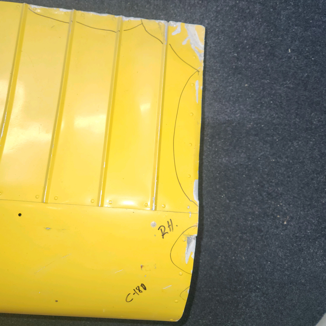Used aircraft parts for sale, 0523901-1 Cessna 180A Cessna 180A Wing Flap Assembly RH