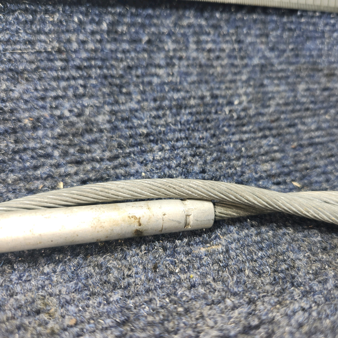 Used aircraft parts for sale, 95-940011-3 BEECHCRAFT 95-55B Control Cable Heather Assy 68"