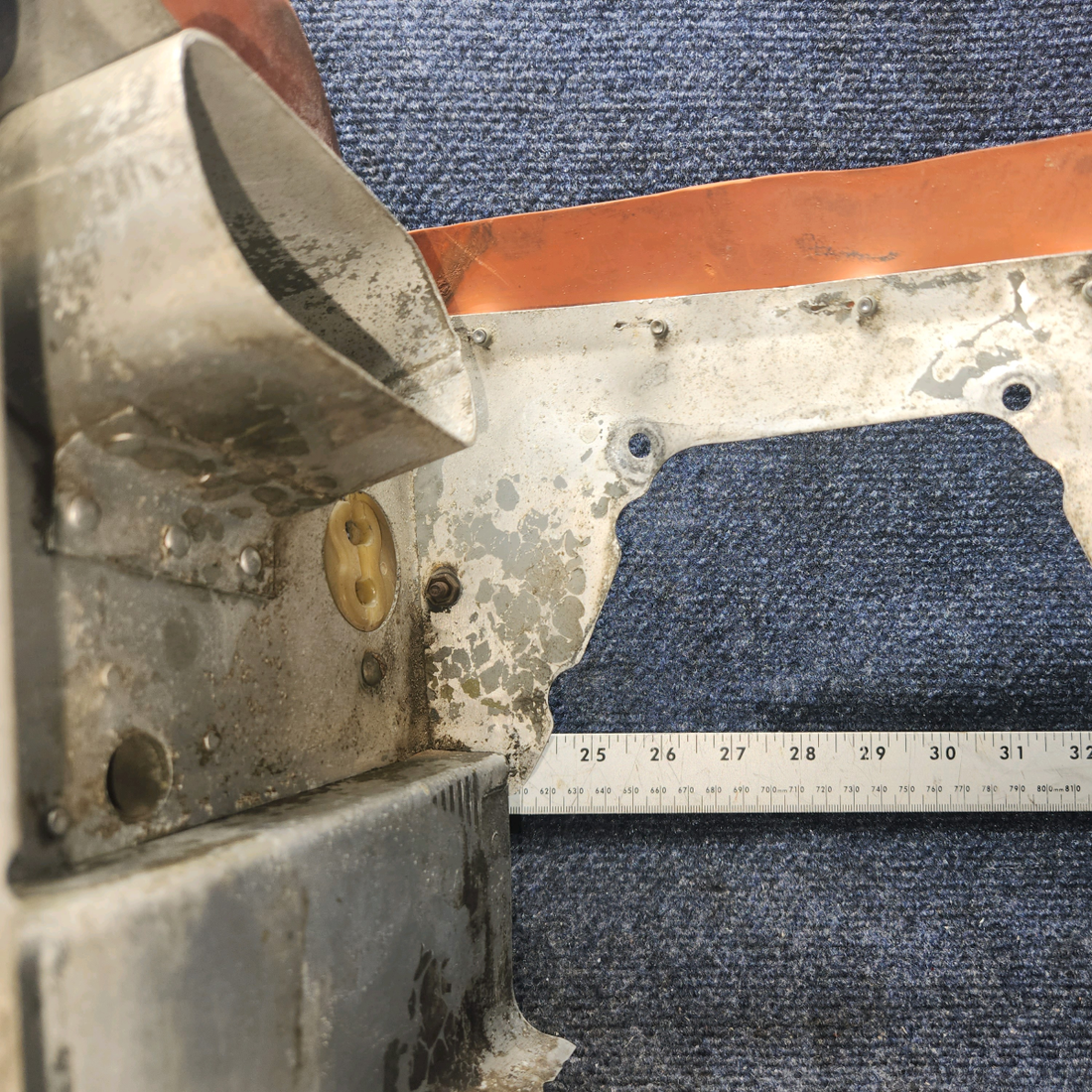 Used aircraft parts for sale, 67825-000 Piper PA28-140 Rear Baffle - LH