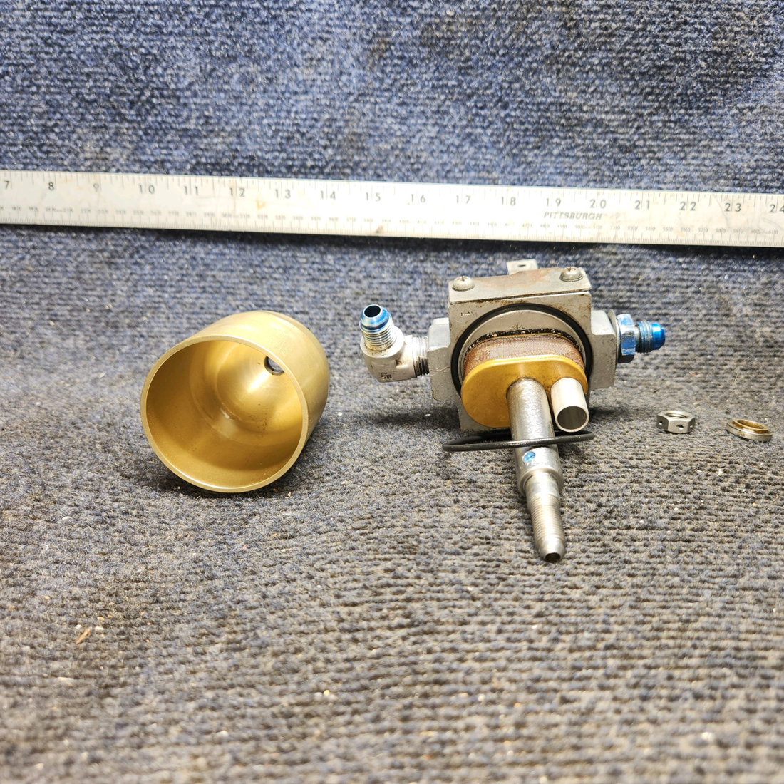Used aircraft parts for sale, 0756005-2, MC0756008-1 McFarlane cessna 150G Fuel Strainer Assy