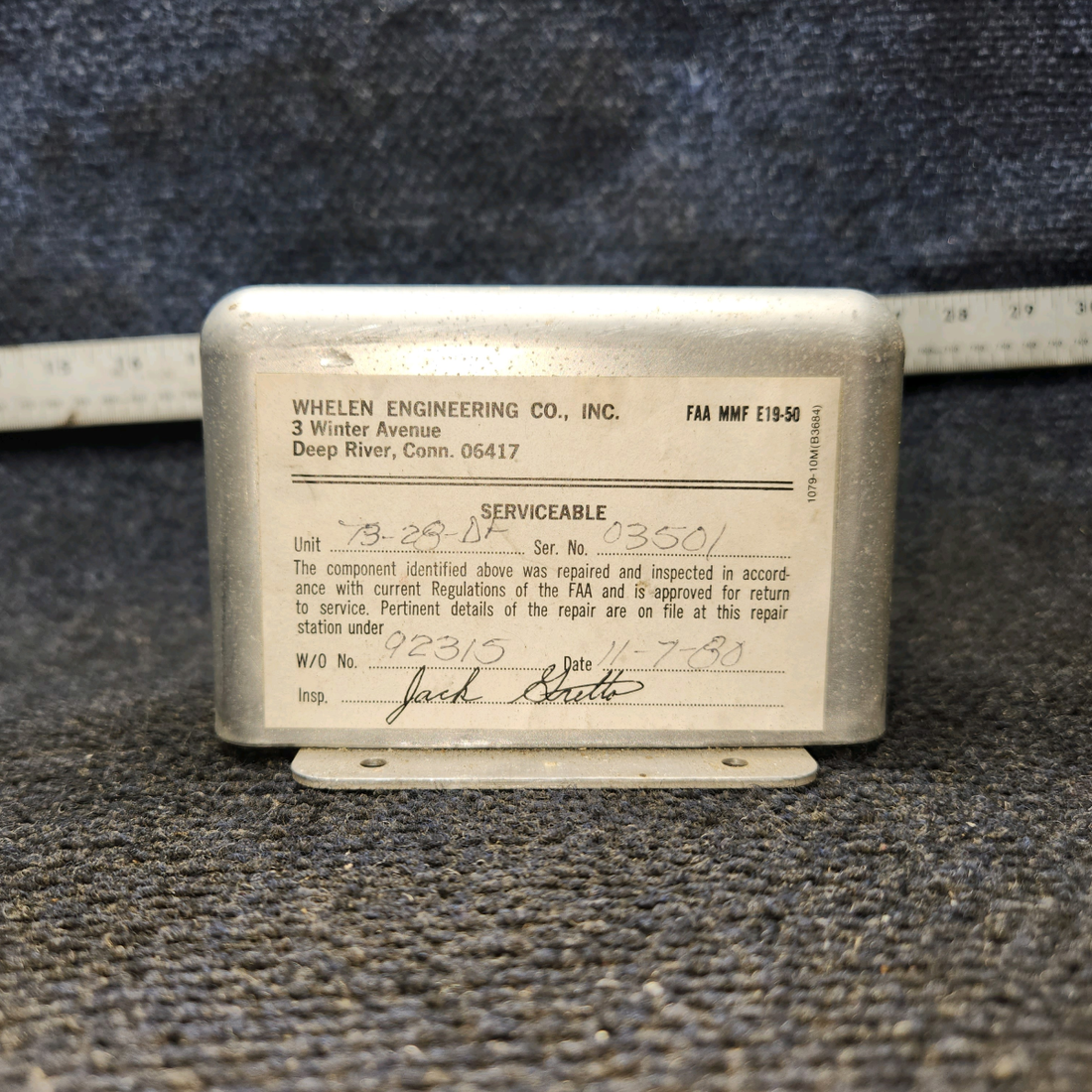 Used aircraft parts for sale, A413T2-14DF Whelen A413, T3-28 Strobe Light Power Supply 28V