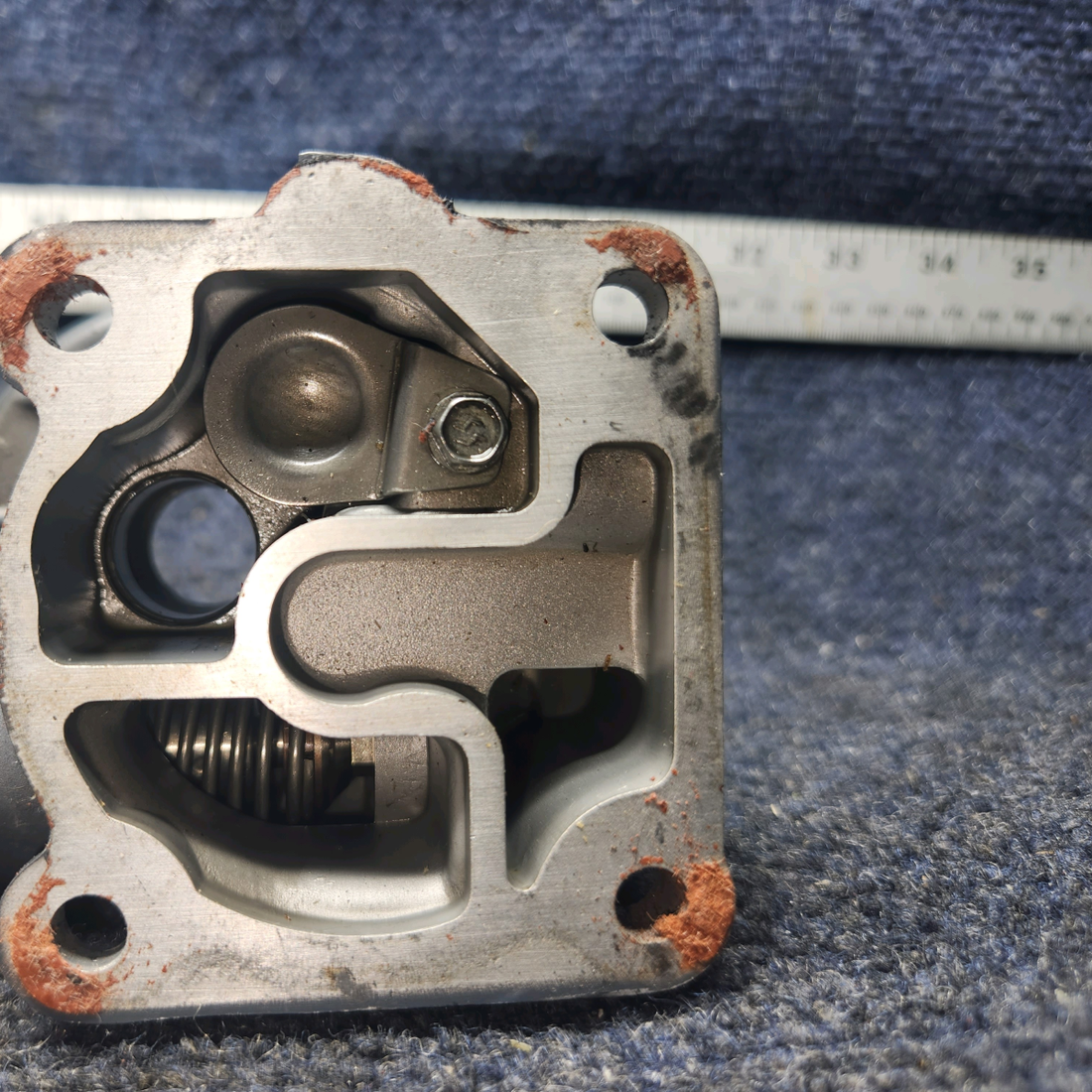 Used aircraft parts for sale, 77852 Lycoming O-540 PIPER PA-24-250 Oil Filter Base Assembly – Spin-On Adapter