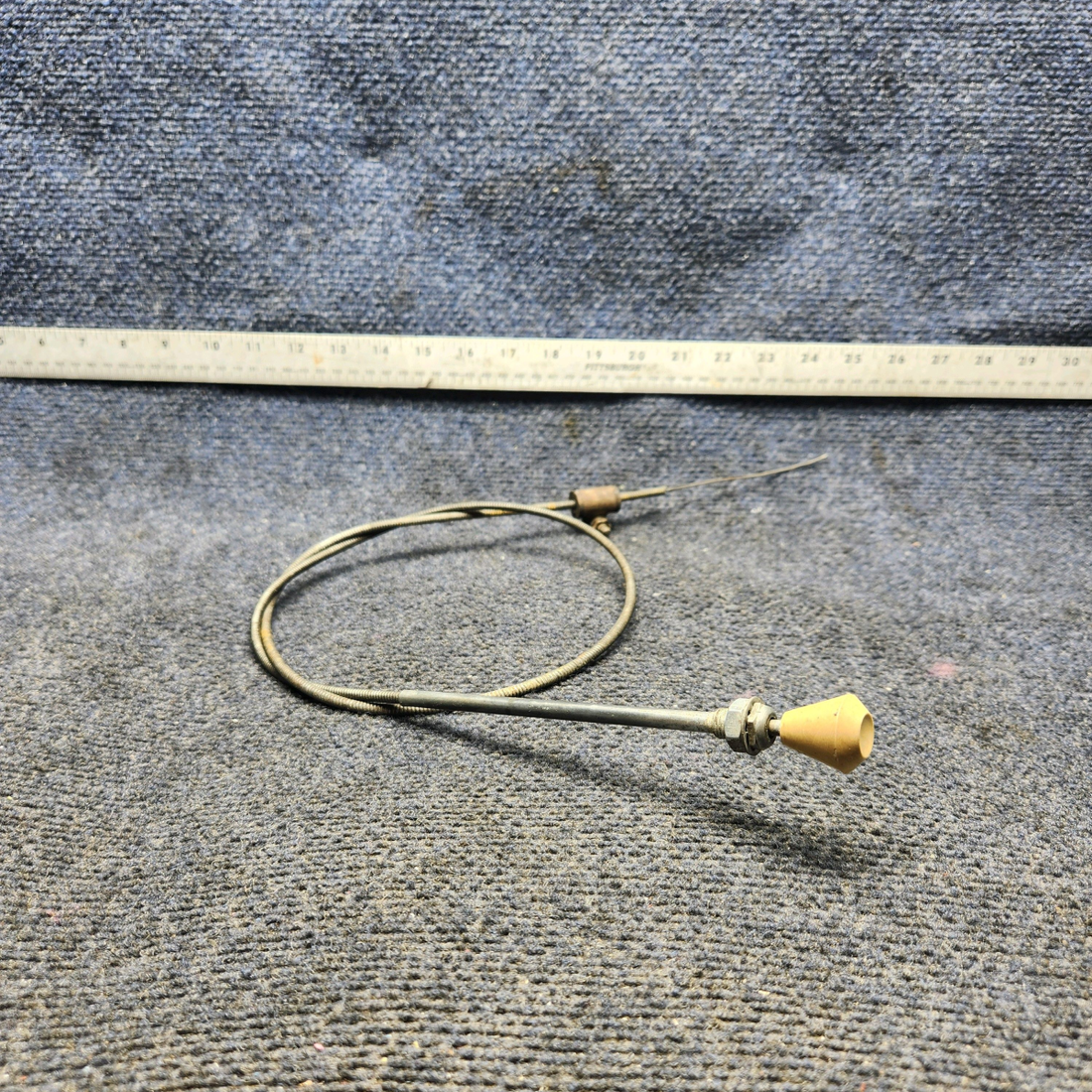 Used aircraft parts for sale, 169-380005-5 Beechcraft A23A Musketeer Custom III CABIN HEAT CONTROL CABLE (47-1/4”)