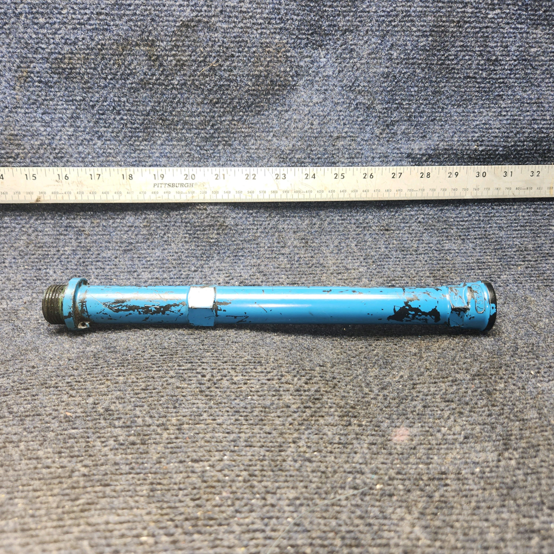 Used aircraft parts for sale, 75736 Lycoming O-320 Piper PA28-140 Oil Level Gage tube 12.25" Long / 11.5" From Base
