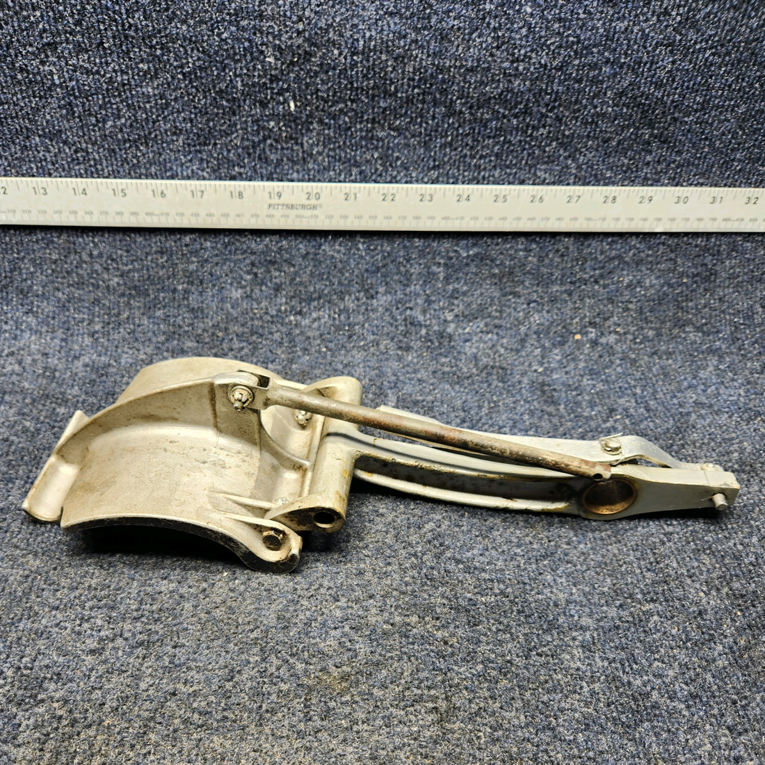 Used aircraft parts for sale, 35-524011 AND 35-524060-2 BEECHCRAFT F35 RUDDER PEDAL AND PEDAL ARM