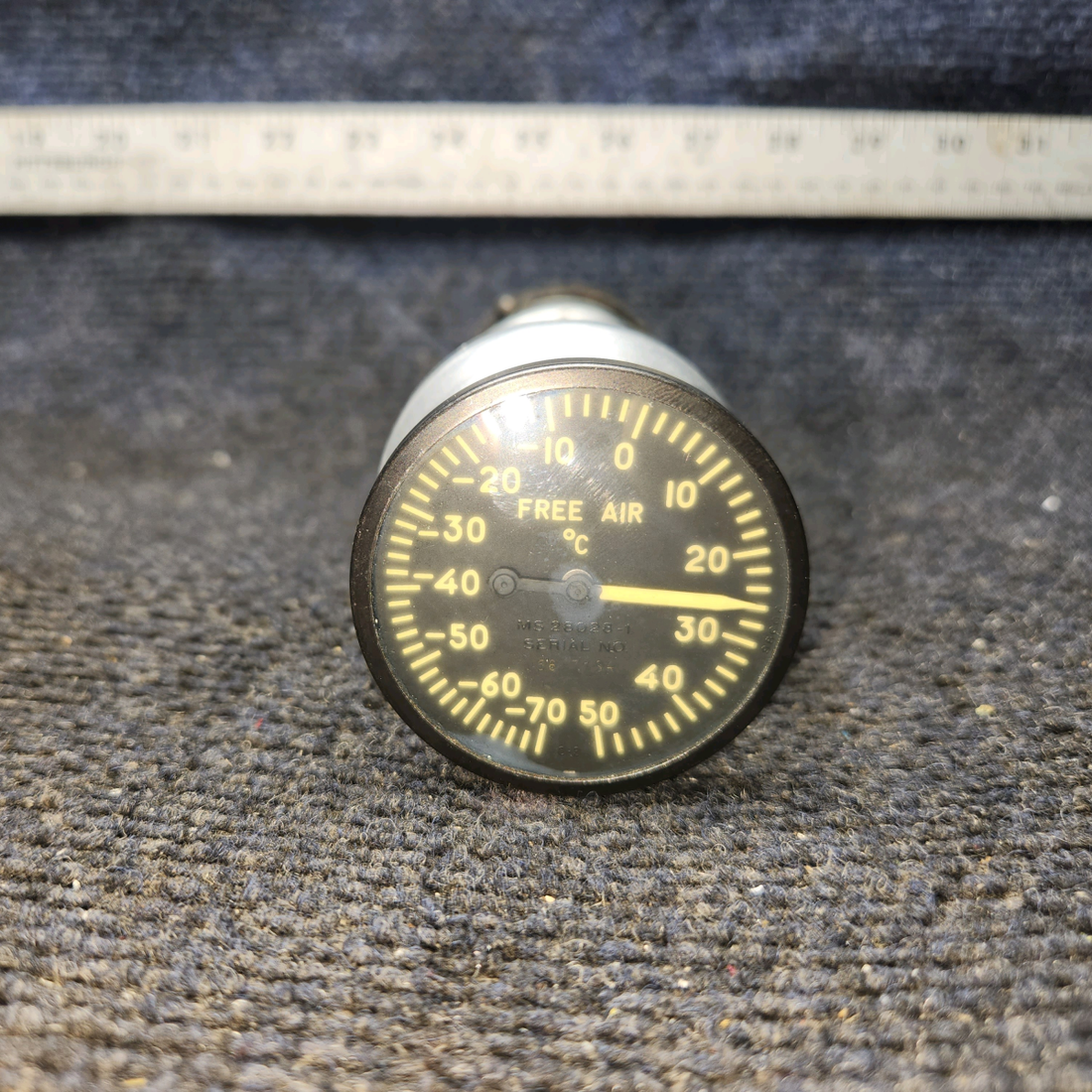 Used aircraft parts for sale, C668507-0101 Cessna 182G Outside Air Temperature Indicator with Air Vent