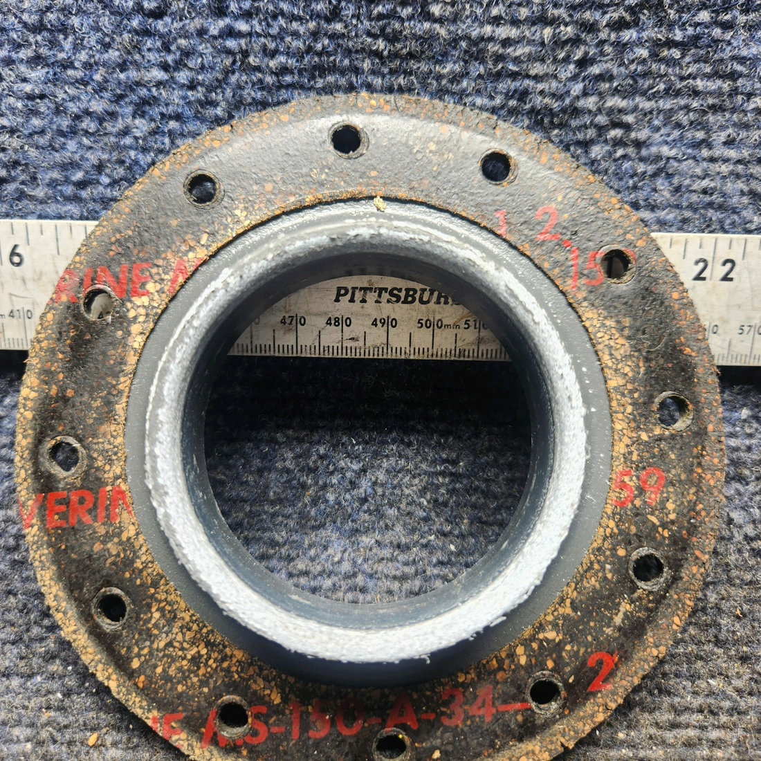 Used aircraft parts for sale, 35-921522, 35-921502 Beechcraft 35-33 Fuel Cell Filler Adapter with Gasket