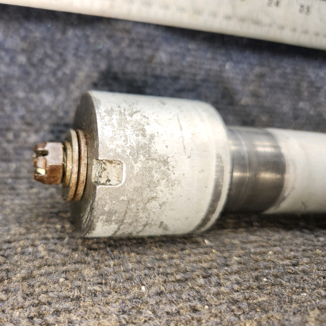 Used aircraft parts for sale, 0442142-1 cessna 150G Nose Gear Axle Tube with Ferrule Caps