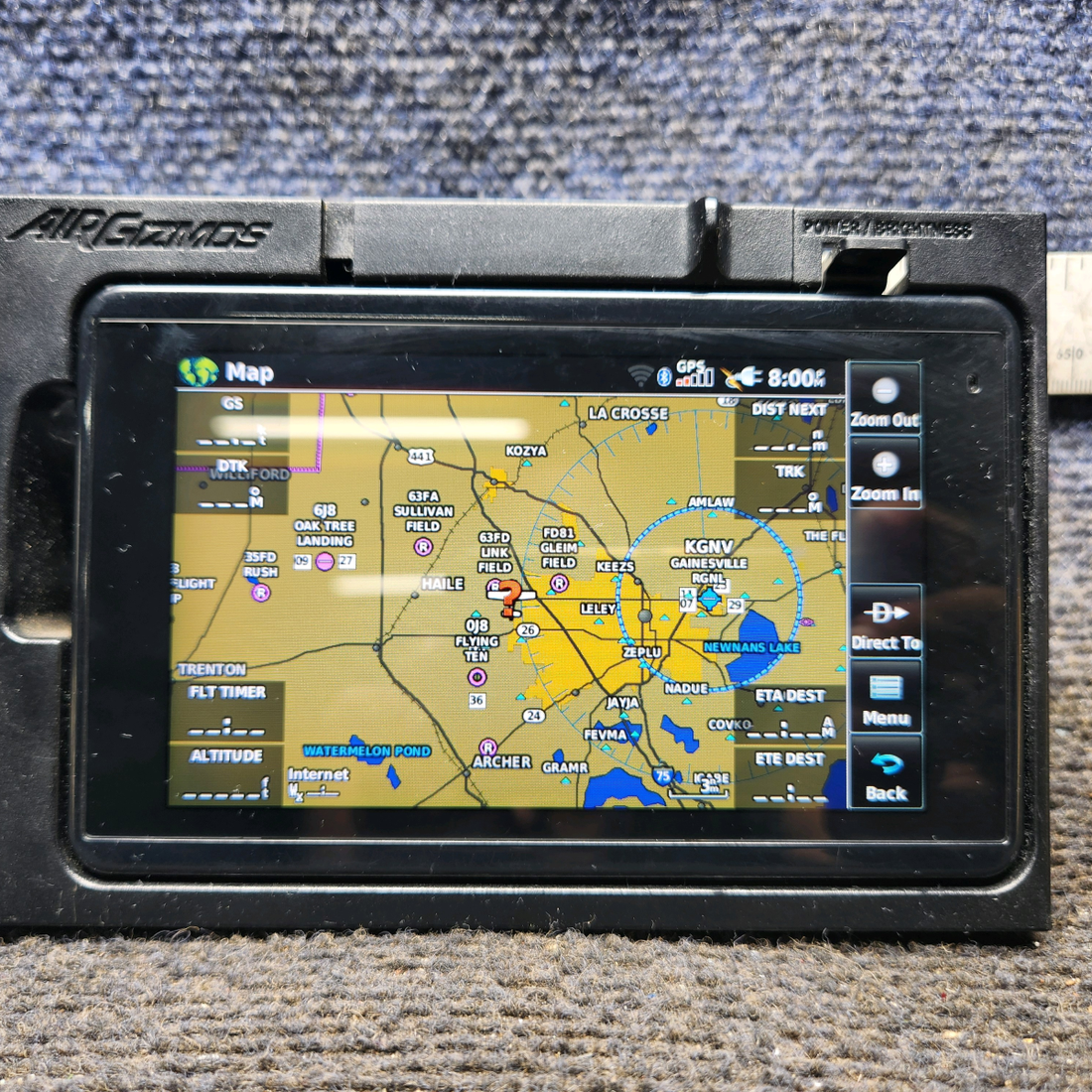 Used aircraft parts for sale, 010-01518-00 Garmin Aera 660 cessna 150G Aera 660 GPS with AirGizmo Dock & Cable