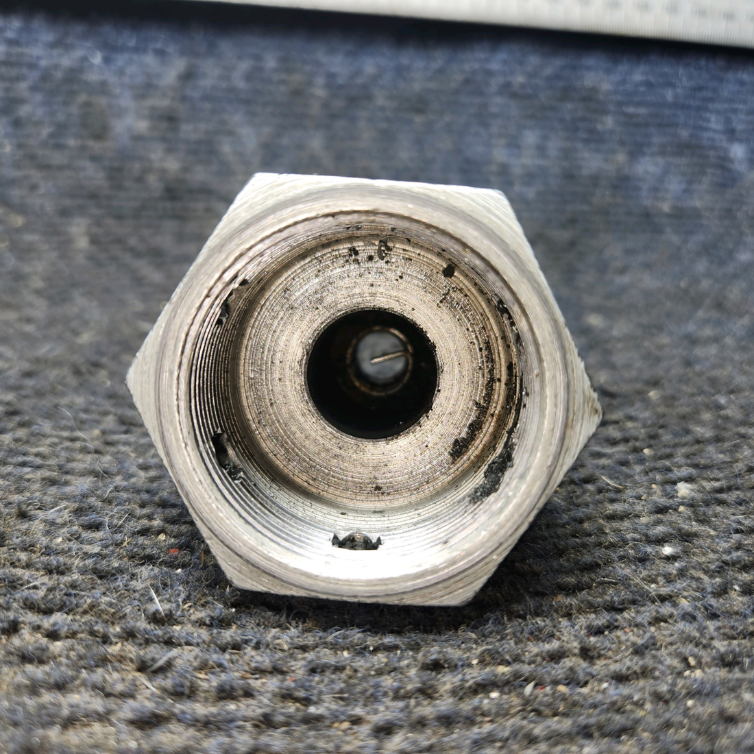 Used aircraft parts for sale, 0741047-2 cessna 172N Main Landing Gear Fairing Axle Nut – 2.34 in