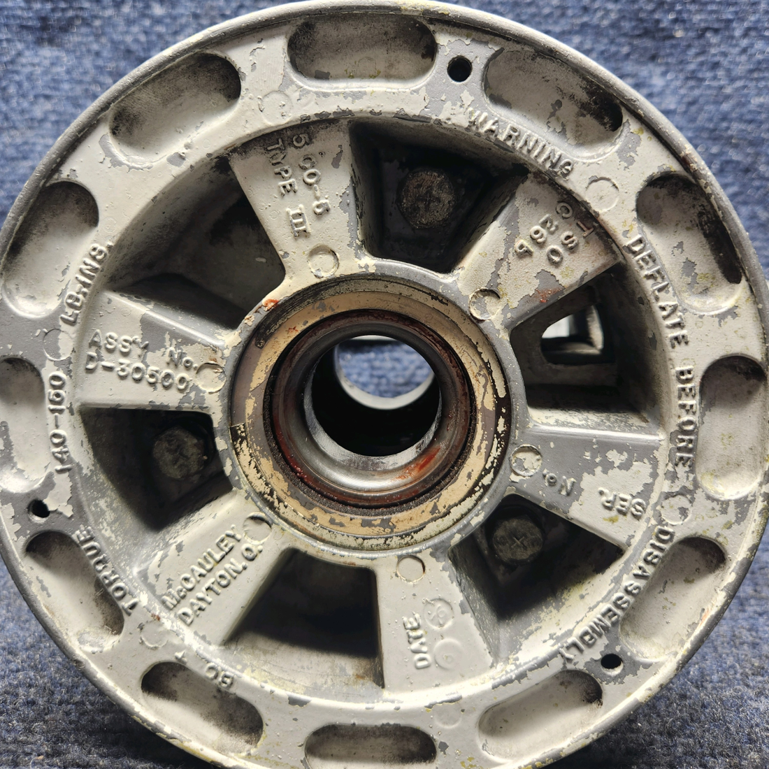 Used aircraft parts for sale, D-30500 McCauley 5.00-5 PIPER PA28-161 Warrior III MCCAULEY NOSE WHEEL ASSEMBLY 5.00-5