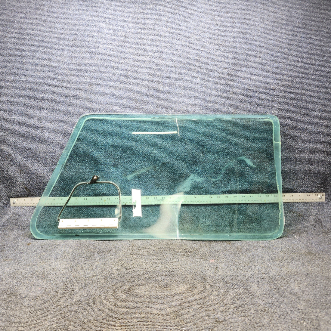 Used aircraft parts for sale, 20923-011 PIPER PA-24-250 Cabin Door Window with Cutout And Storm Window.