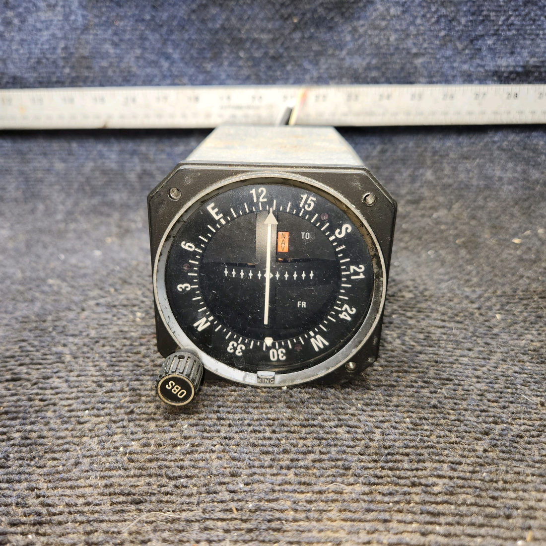Used aircraft parts for sale, 066-3034-07 King Radio KI-202 cessna 172N VOR, Localizer Indicator