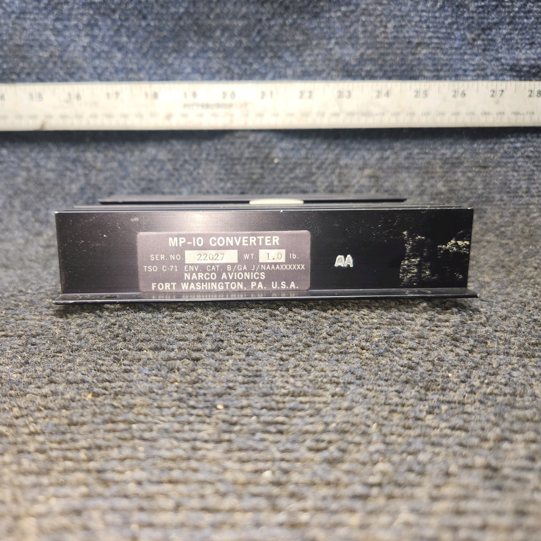 Used aircraft parts for sale, MP-10 Narco Avionics Avionics Converter Unit
