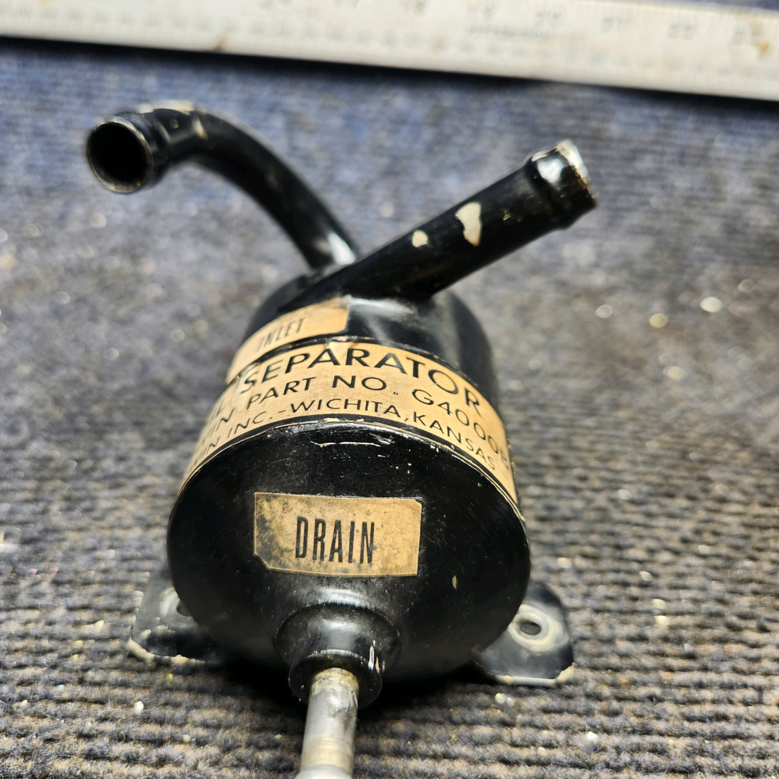 Used aircraft parts for sale, G4000B Beechcraft 35-33 Engine Oil Air Separator