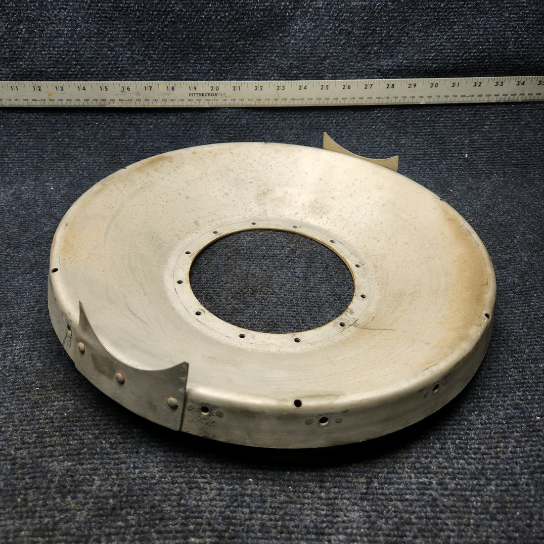 Used aircraft parts for sale, 2450003-1 CESSNA C172RG AFT PROPELLER SPINNER BULKHEAD ASSEMBLY