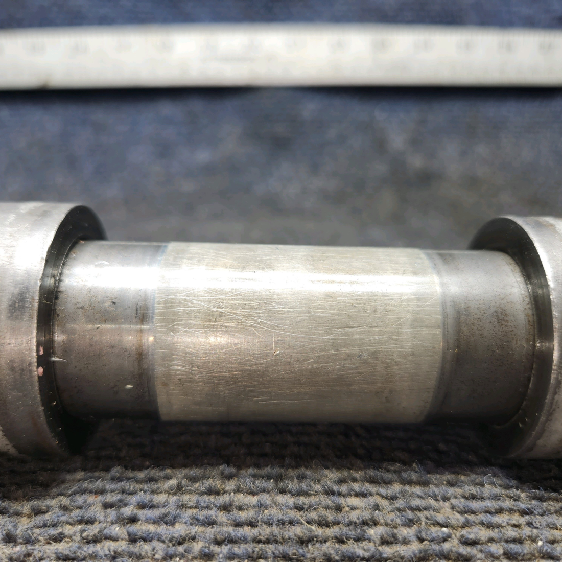 Used aircraft parts for sale, 0442143-1, 0442142-1 cessna 150G Nose Gear Axle Ferrule with tube Axle