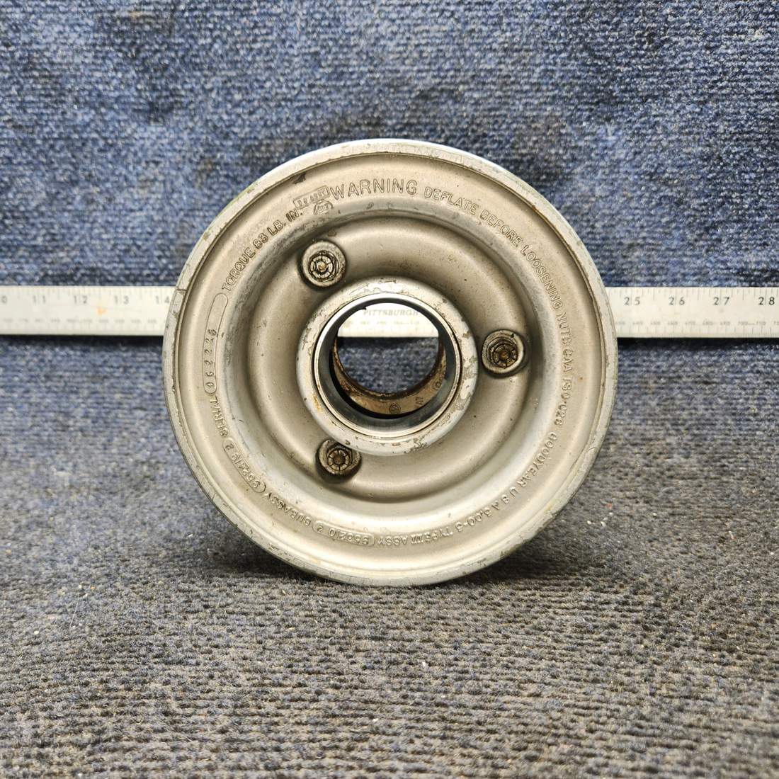 Used aircraft parts for sale, 9532102 Goodyear 5.00-5 Cessna 172 5.00-5 Wheel Assembly
