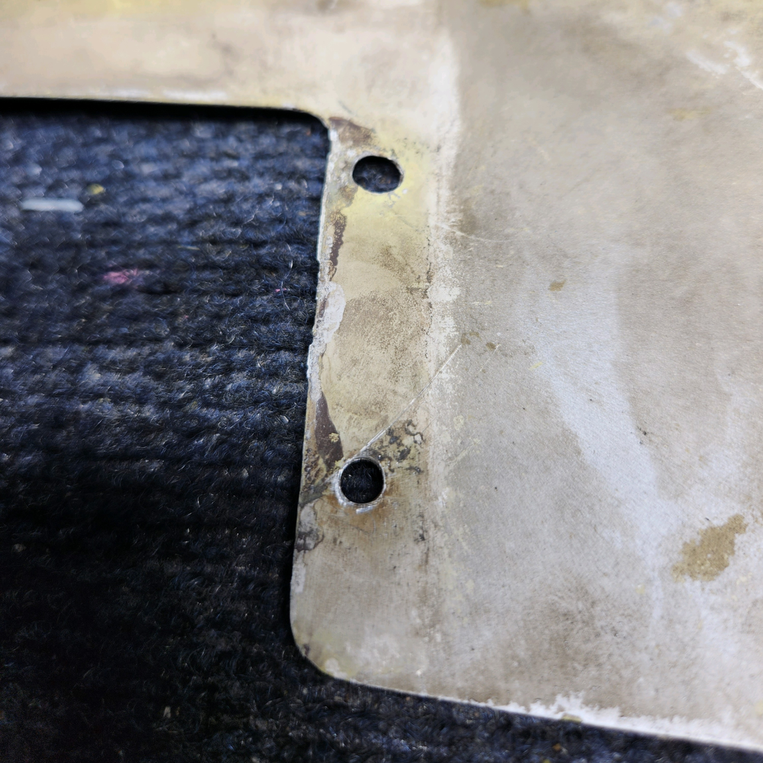 Used aircraft parts for sale, 35-105005-14 Beechcraft F33A L/H LOWER AFT REAR WING ATTACH BOLT PANEL