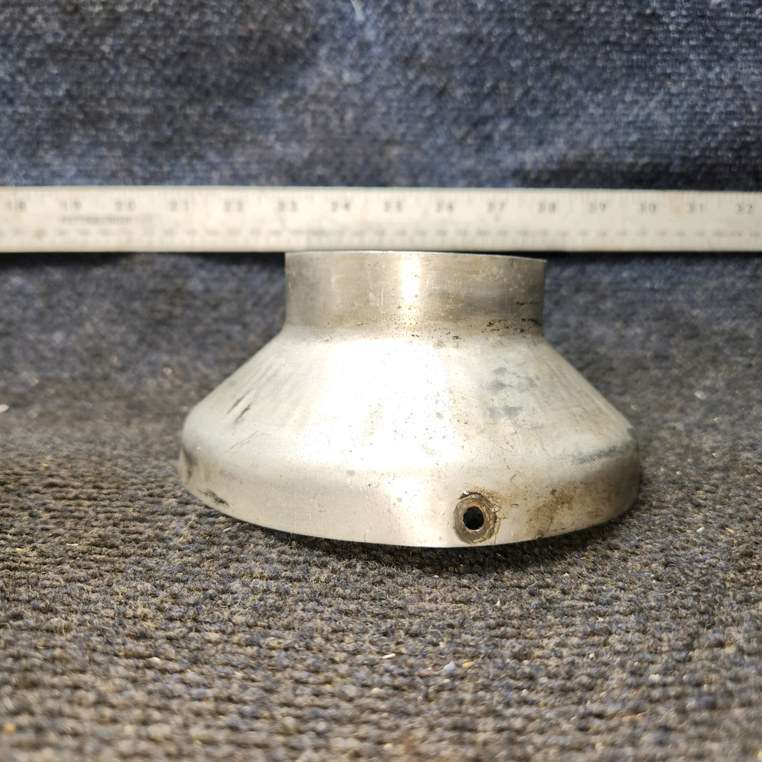 Used aircraft parts for sale, Right Hand Muffler Shroud End cap Continental O-300-D Cessna 172 Right Hand Muffler Shroud End cap