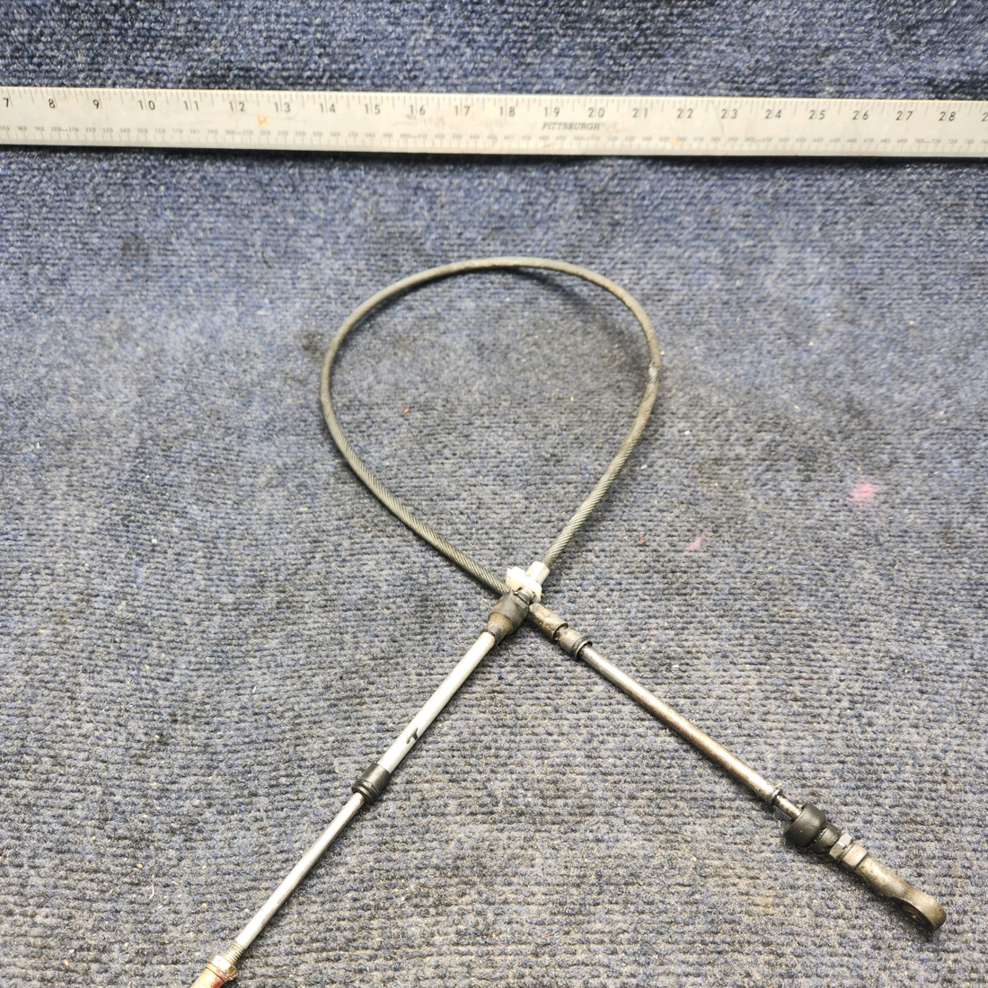 Used aircraft parts for sale, 455-350 PIPER PA28-161 Warrior III THROTTLE CONTROL CABLE (L: 43-1/2”)