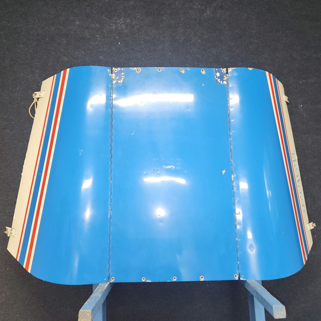 Used aircraft parts for sale, 63750-000 Piper PA28-140 Engine Cowling Assembly Upper Has a repair.