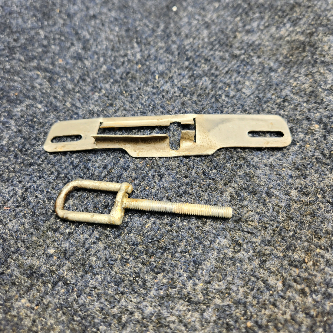 Used aircraft parts for sale, 63037-000 Piper PA32RT-300 DOOR LATCH PLATE WITH LOOP ASSEMBLY