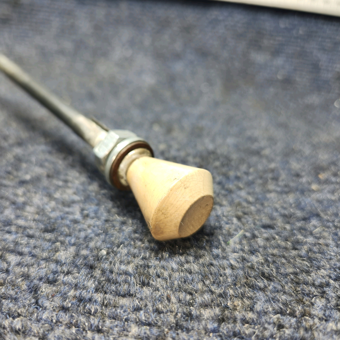 Used aircraft parts for sale, 35-380051-21 Beechcraft A24R Control Cable Cabin Head Assembly