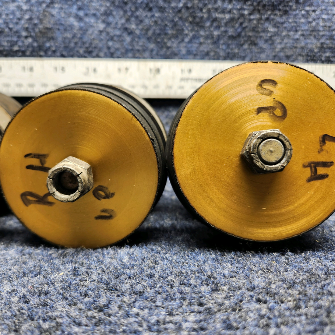 Used aircraft parts for sale, J-9612-8 Lord MOONEY M20J SHOCK MOUNT SET (SMOH: 64.5)