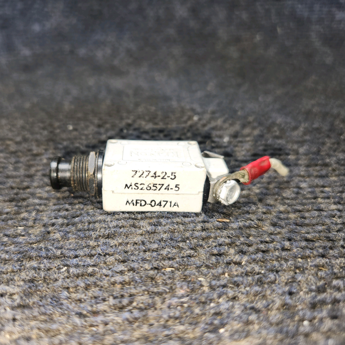 Used aircraft parts for sale, 7274-2-5 Klixon Cessna Circut Braker 5 Amps