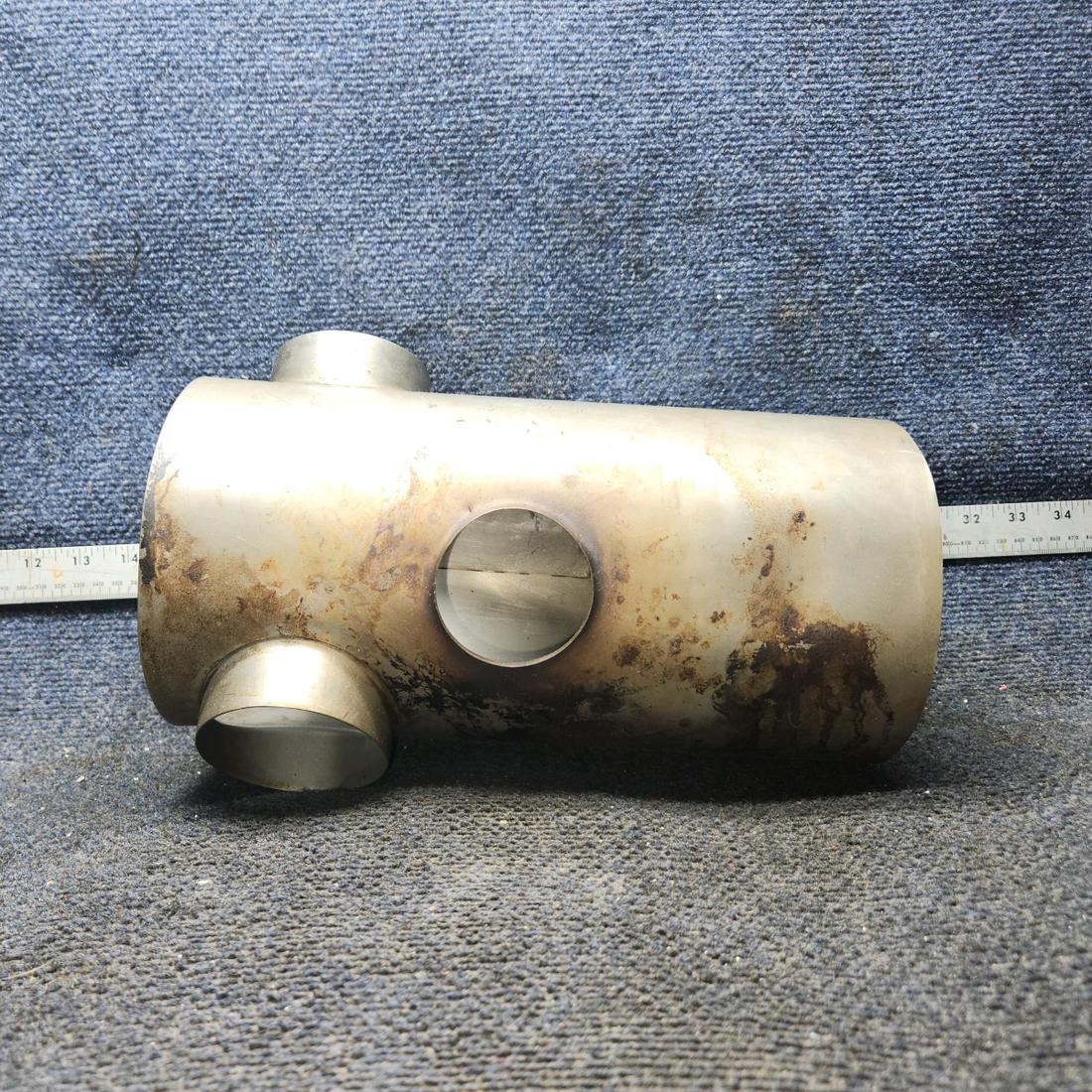 Used aircraft parts for sale, 0550176-38 Continental O-300 Cessna 172F Shroud Assy Exhaust - RH