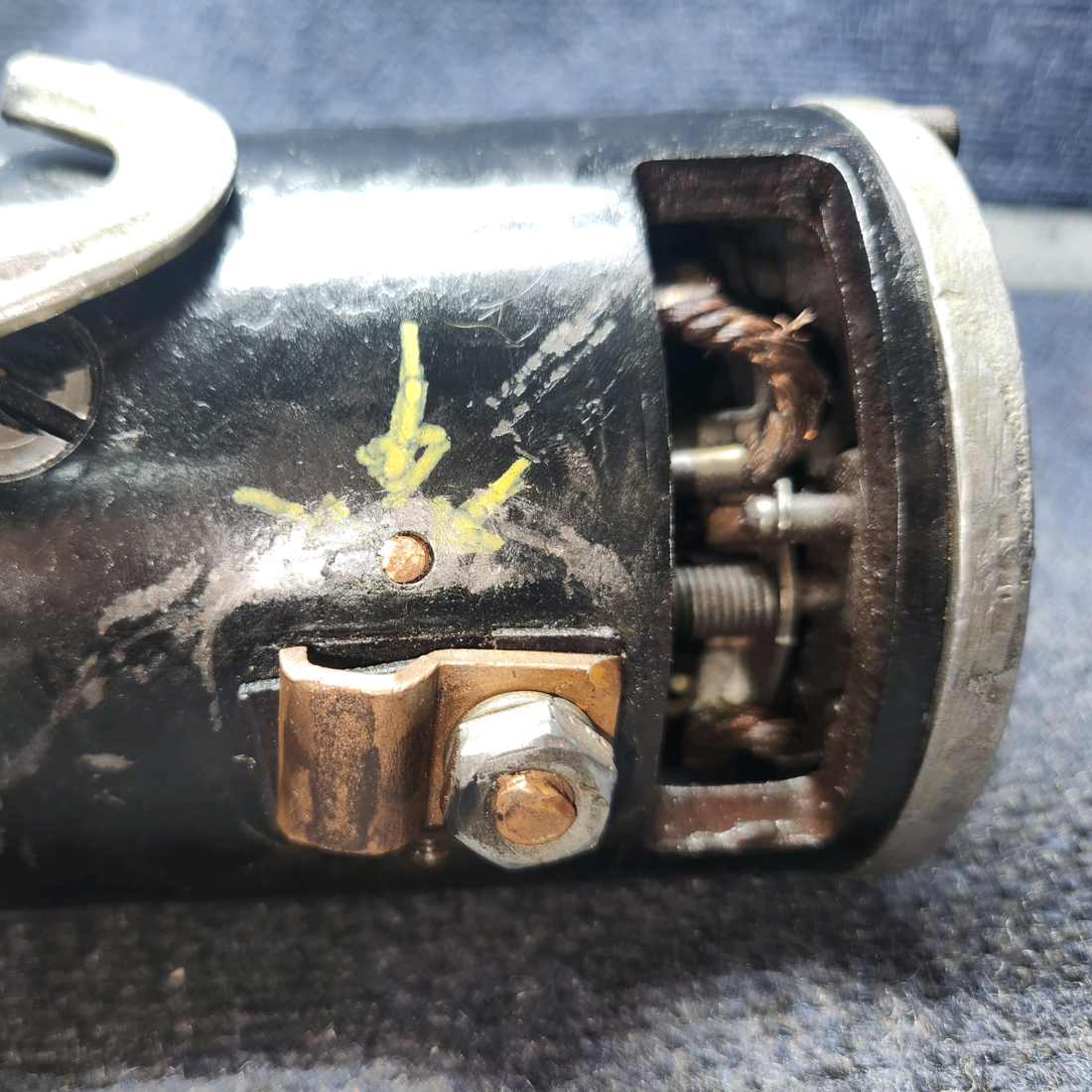 Used aircraft parts for sale, 1908539 Continental O-300-A Cessna 172 Continental Starter Motor – Includes Gears & Clutch