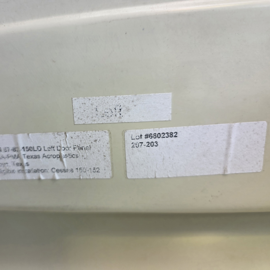 Used aircraft parts for sale, 67-82-150RD cessna 150G Door Panel - LH