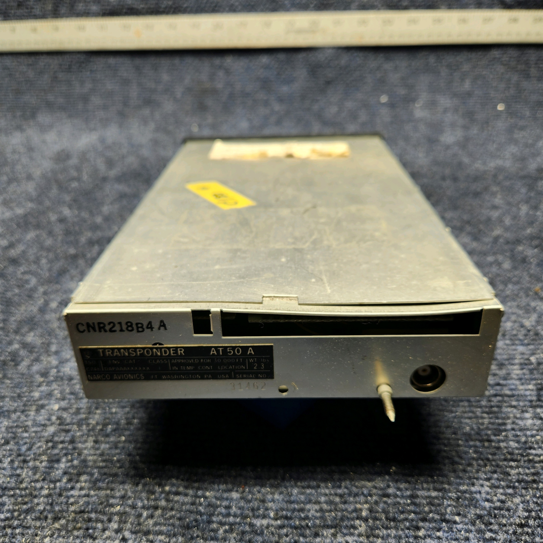 Used aircraft parts for sale, AT50A Narco BEECHCRAFT 95-55B TRANSPONDER NO RACK AND CONNECTOR