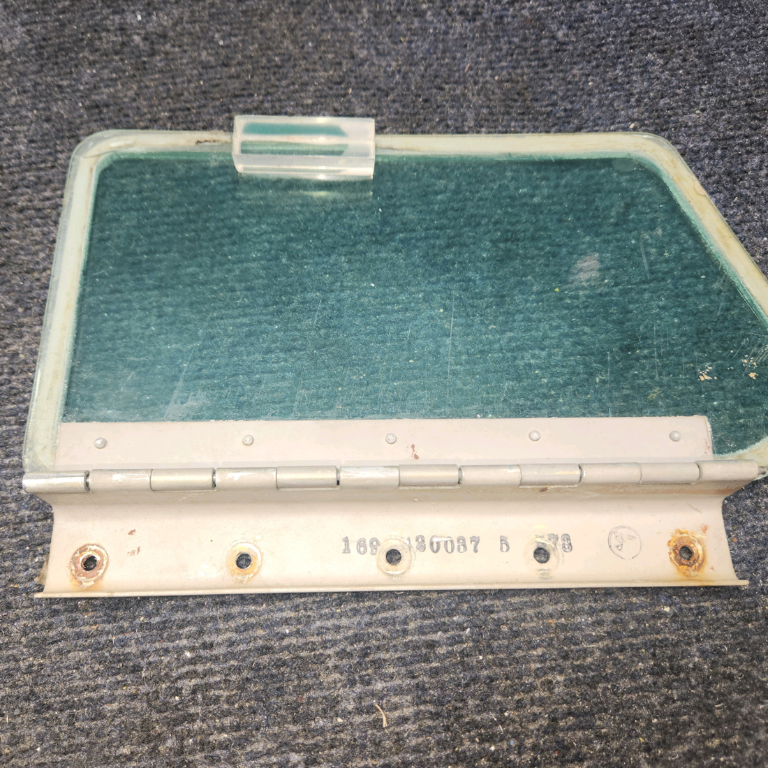 Used aircraft parts for sale, 169-420038-71 Beechcraft A24R Storm Window Assembly LH (Tinted)