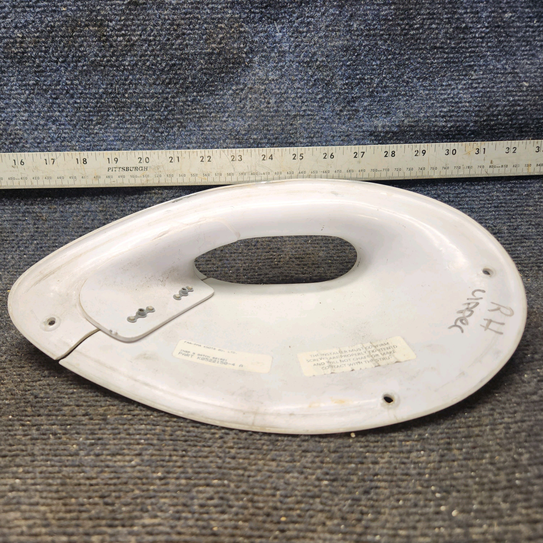 Used aircraft parts for sale, K0522150-4 K2U Cessna 172 E Split Strut Fairing – Lower, RH