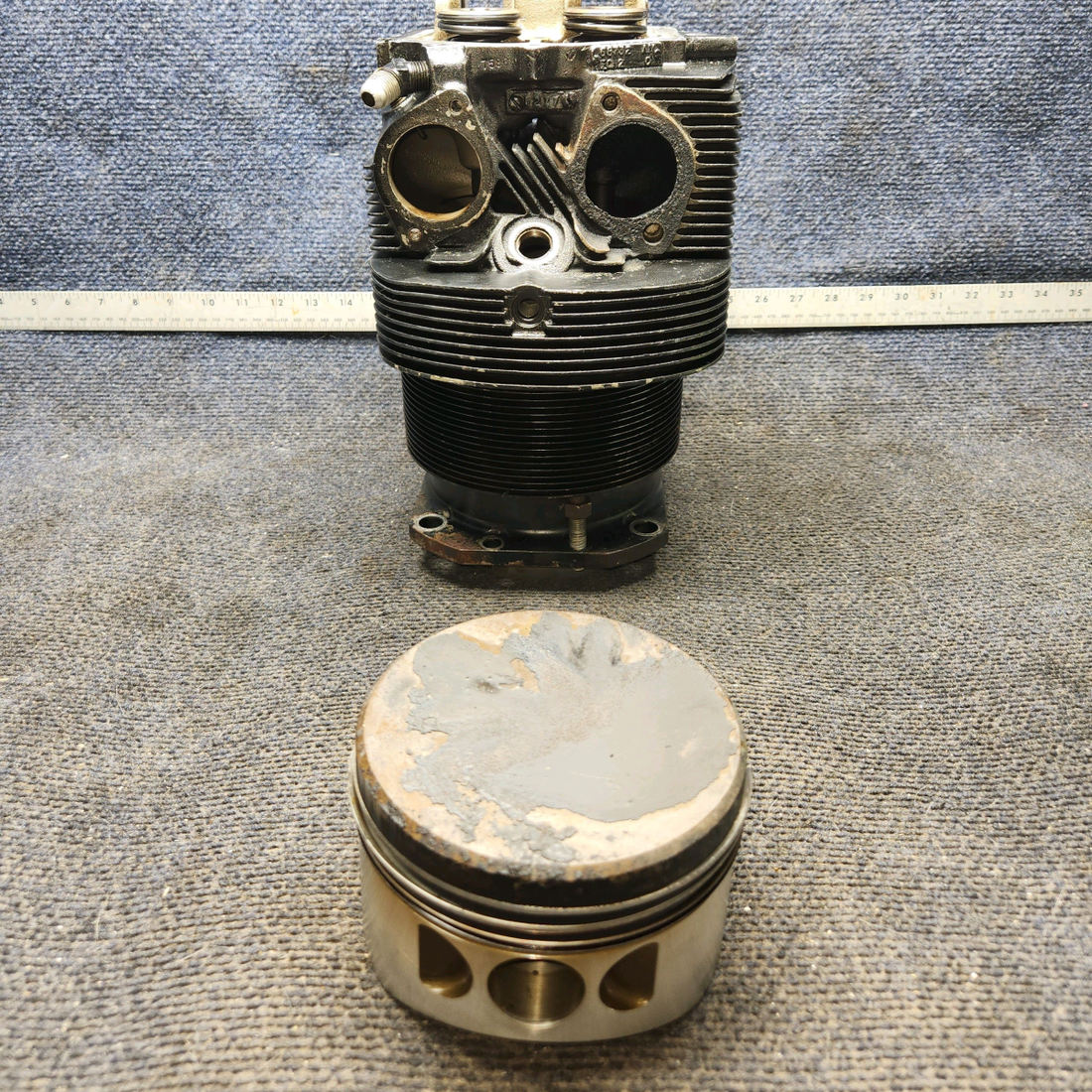 Used aircraft parts for sale, LW-12416 Lycoming Piper PA-28-140 Cylinder