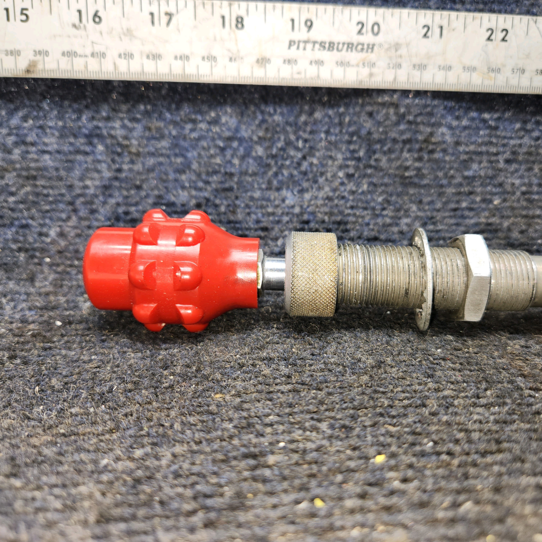 Used aircraft parts for sale, WC154-5 Beechcraft 35-33 Mixture Control Assy (51 3/4")