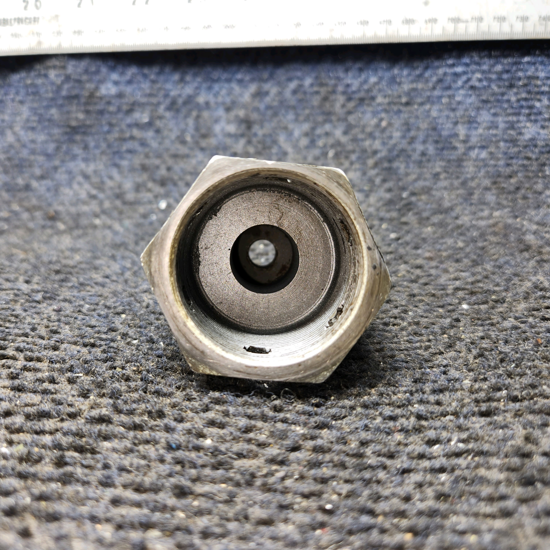 Used aircraft parts for sale, 0441130-2 Cessna 172E Main Gear Axle Fairing Nut (Steel)(Length: 2.375")