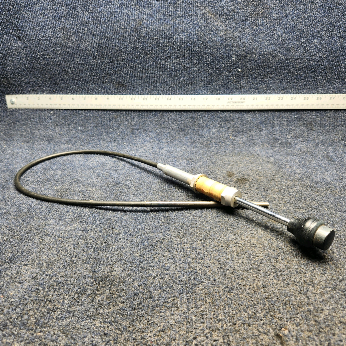 Used aircraft parts for sale, 660190-003 Mooney  [part_model] Texas Several MOONEY M20G THROTTLE CONTROL CABLE (LENGTH: 42-3/4")