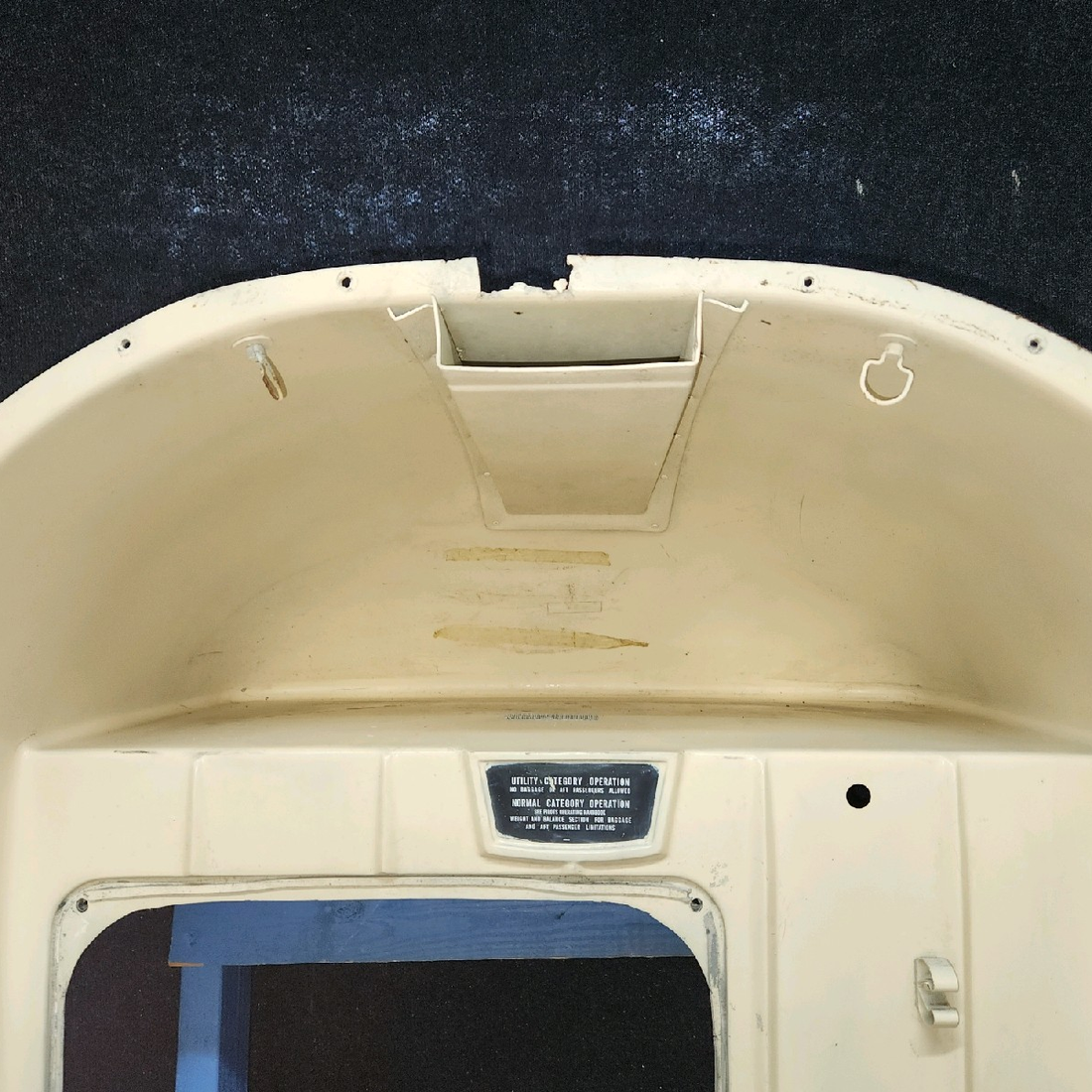 Used aircraft parts for sale, 79836-002 piper PA-28-181 Rear Cabin Bulkhead Hat Shelf