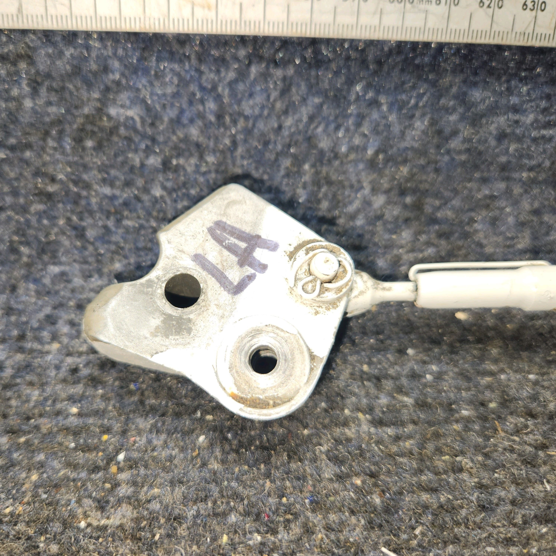 Used aircraft parts for sale, 67031-002, 67028-000 Piper PA32RT-300 Gear Retraction Fitting and Hook - LH