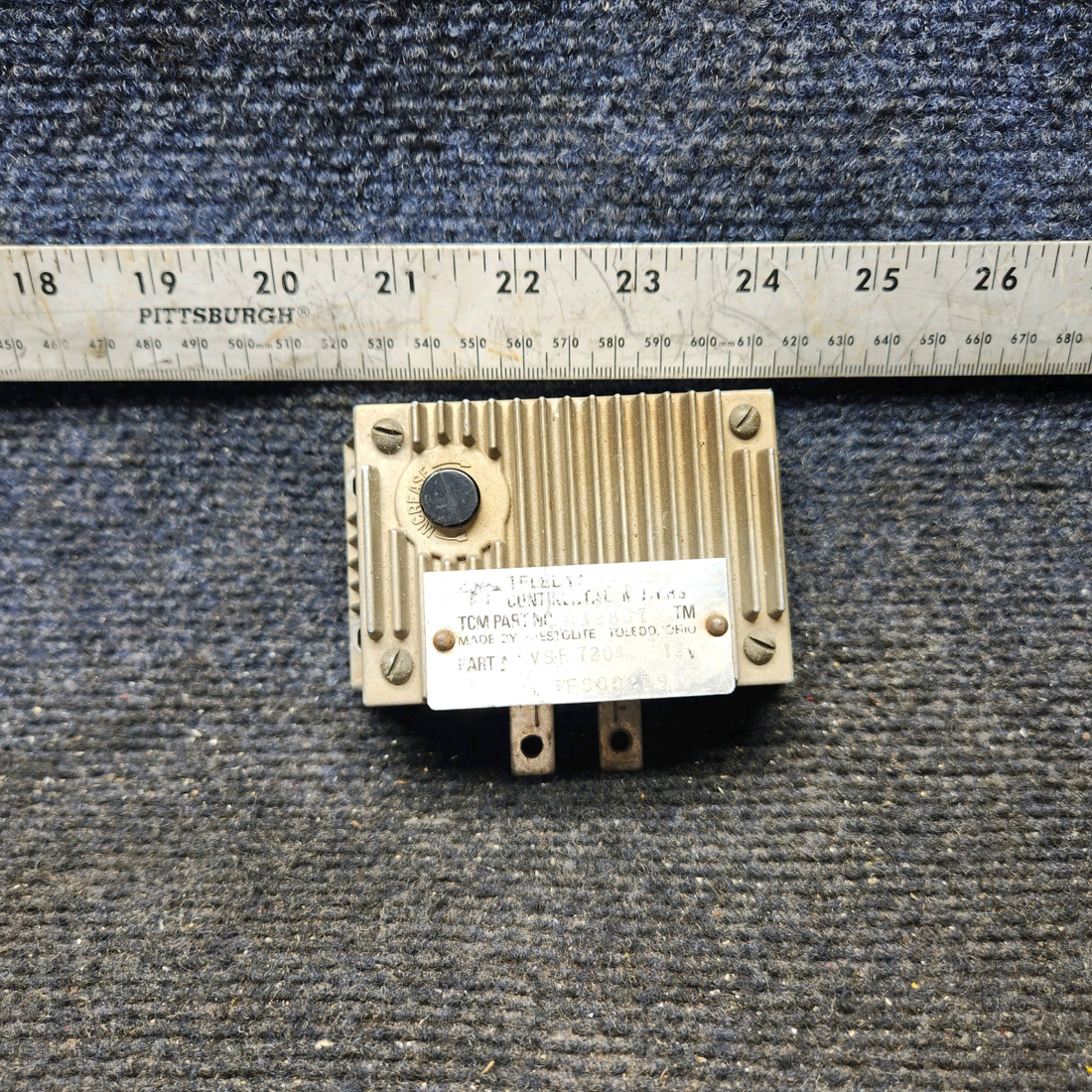 Used aircraft parts for sale, VSF7204 Teledyne Voltage Regulator (14V)