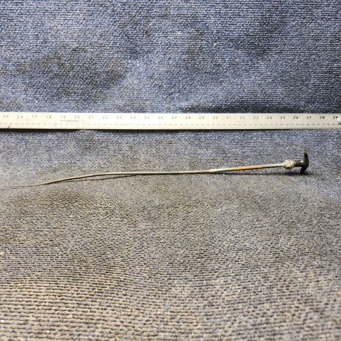 Used aircraft parts for sale, 0411090-26 Cessna C175 Parking Brake Control Cable 21"