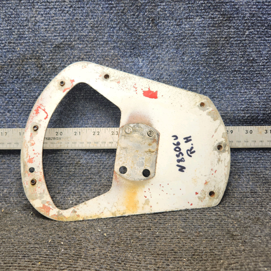 Used aircraft parts for sale, 1441010-24 Cessna 172F Wheel Fairing Mounting Plate - RH