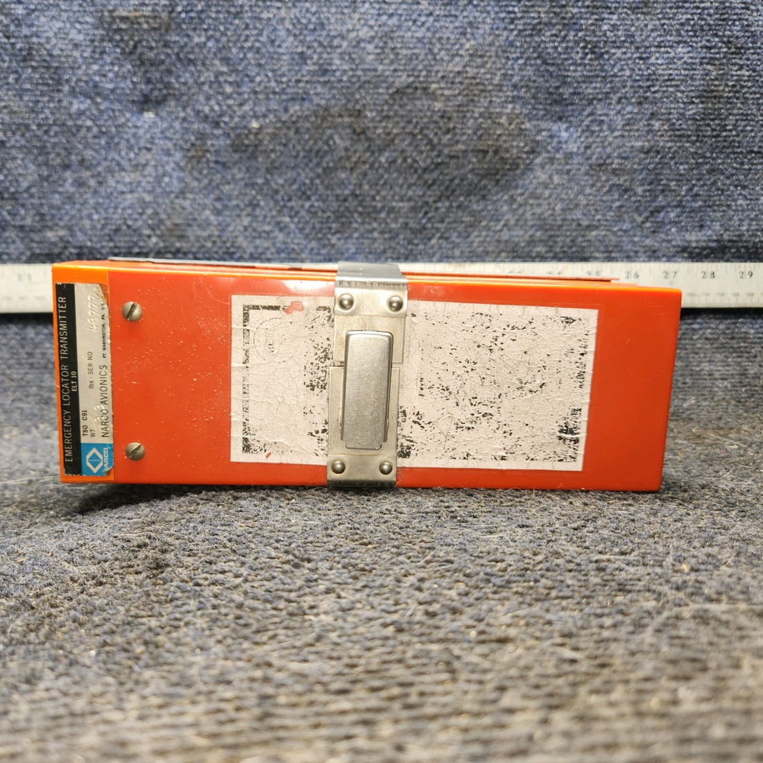 Used aircraft parts for sale, ELT-10 Narco Avionics cessna 150G Emergency Locator Transmitter 121.5 MHz